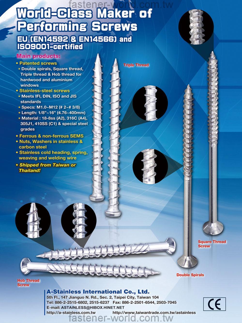 A-STAINLESS INTERNATIONAL CO., LTD. Online Catalogues