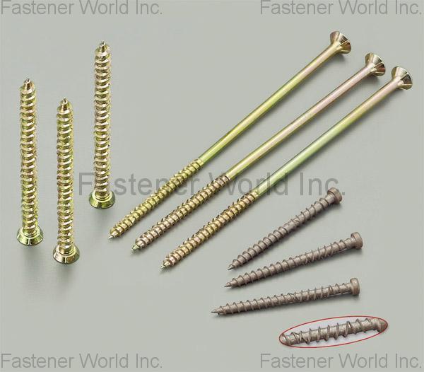 FALCON FASTENER CO., LTD.  , Square Thread Screws with Ridge, Triple Thread Screws , All Kinds of Screws