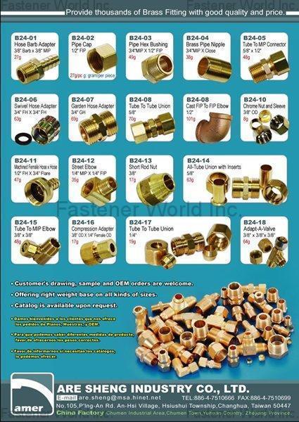 ARE SHENG INDUSTRY CO., LTD. , Brass Fitting , Kitchenware & Hardware