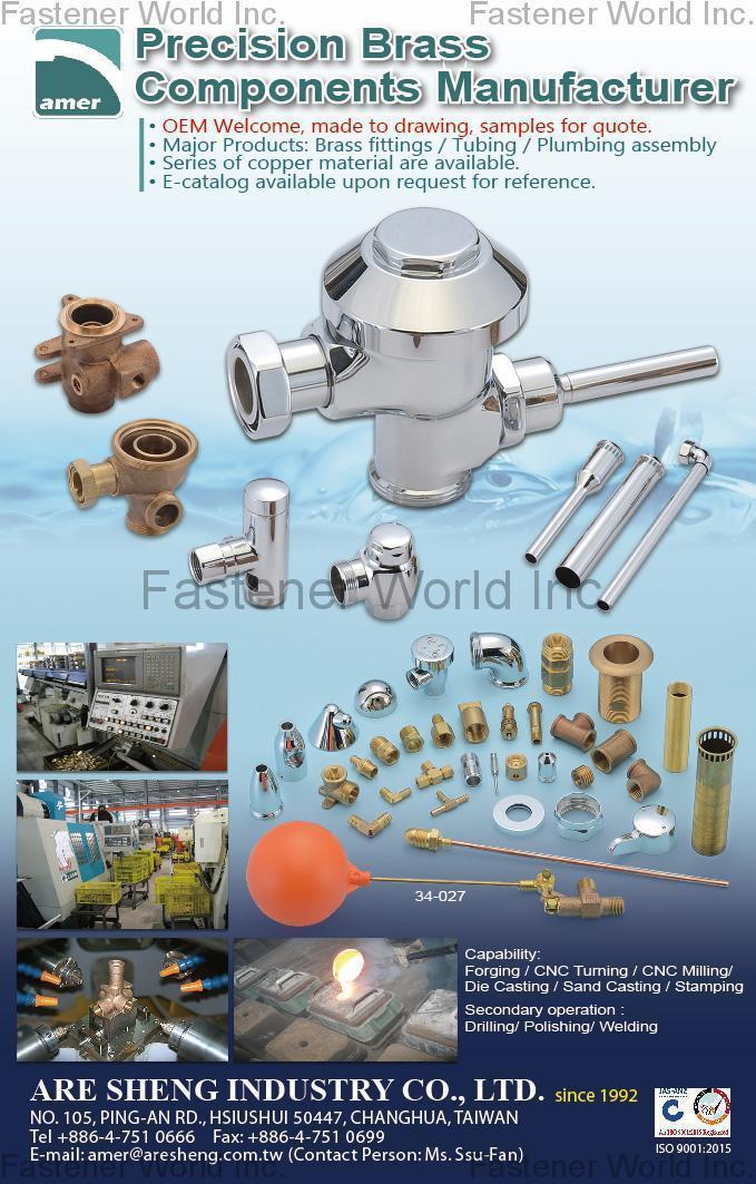 ARE SHENG INDUSTRY CO., LTD. , Forging, CNC Turning, CNC Milling, Die Casting, Sand Casting, Stamping , Die Casting