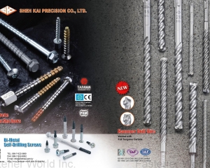 Concrete Screw Anchors, Bi-Metal Self-Drilling Screws, Hammer Drill Bits(SHEH KAI PRECISION CO., LTD. )