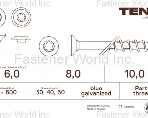 TENZ, Wood Building Screws diameter(TENZ INTERNATIONAL LIMITED)