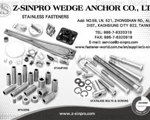 Stainless Fasteners, Stamping, Spacers, Stainless Bolts & Screws(Z-SINPRO WEDGE ANCHOR CO., LTD.)