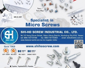 Micro Screws, Torx, Taptite, Taptite2000, Plastite(SHI-HO SCREW INDUSTRIAL CO., LTD.)
