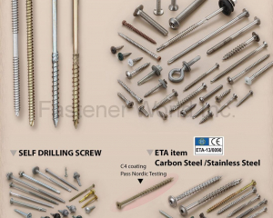 Stainless Steel Screws, Self Drilling Screws, ETA item (Carbon Steel/Stainless Steel), C4 coating Pass Nordic Testing(NOVA. FASTENER CO., LTD. )