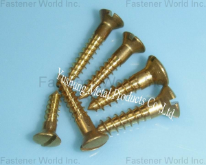Brass slotted oval head wood screws (Chongqing Yushung Non-Ferrous Metals Co., Ltd.)