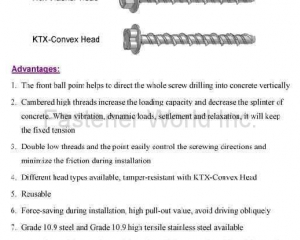 KTX-Concrete Screw(寬仕工業股份有限公司 )