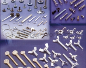 SCREWS Nuts, Hex Head Screws, Small Screws, Carriage Bolts, Socket Cap Screws, Washers, Spring Snaps, Wrench, Anchors, Thread Rod, Rivets, Dowel Pins, Thumb Screws, Special Eye Screws, Wing Screws, Wing Nuts, Tack Glides, Turn Buckle, Thumb Screws, Provide Products(TZER FA ENTERPRISE CO., LTD.)