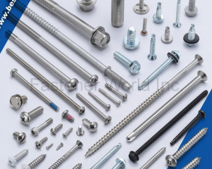 HEX BOLT, SQUARE BOLT, CARRIAGE BOLT, FLANGE BOLT, SOCKET HEAD CAP SCREW, SET SCREW, SHACKLE BOLT, CUP BOLT, ALL THREAD STUD, OVAL NECK, SQUARE NECK, GAS BOLT, T-HEAD BOLT, SINGLE END STUD, T/S & M/S, SELF DRILLING SCREW, DWS & CHIPBOARD SCREW, SCREW WITH BONDER WASHER, SECURITY SCREW, SEM SCREW, SEPCIAL SERRATION SCREW, NUT, LOCK NUT, TEFLON COATING NUT, NON-STANDARD & OTHERS, FLAT WASHER, LOCK WASHER, SQUARE WASHER, SOLID WASHER, ANCHOR, STAMPING, SPECIAL FASTENERS, D-RING & RINGS, CNC ITEMS, WIRE MESH, BUTT SEAM SPACER, PLASTIC OR RUBBER PARTS, POWDER METALLURGY, SPRING & CLIP(BESTWELL INTERNATIONAL CORP. )