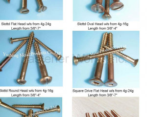 Silicon Bronze Wood Screws with Cutting Threads Full Body(Chongqing Yushung Non-Ferrous Metals Co., Ltd.)