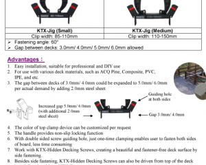 KTX-Jig for Hidden Decking Screw System(寬仕工業股份有限公司 )