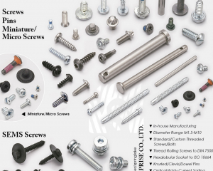 Screws, Pins, Miniature/Micro Screws, Sems Screws(SPRING LAKE ENTERPRISE CO., LTD. )