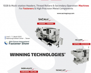 1D2B & Multi-station Headers, Thread Rollers & Secondary Operation Machines for Fasteners & High Precision Metal Components(SACMA GROUP)