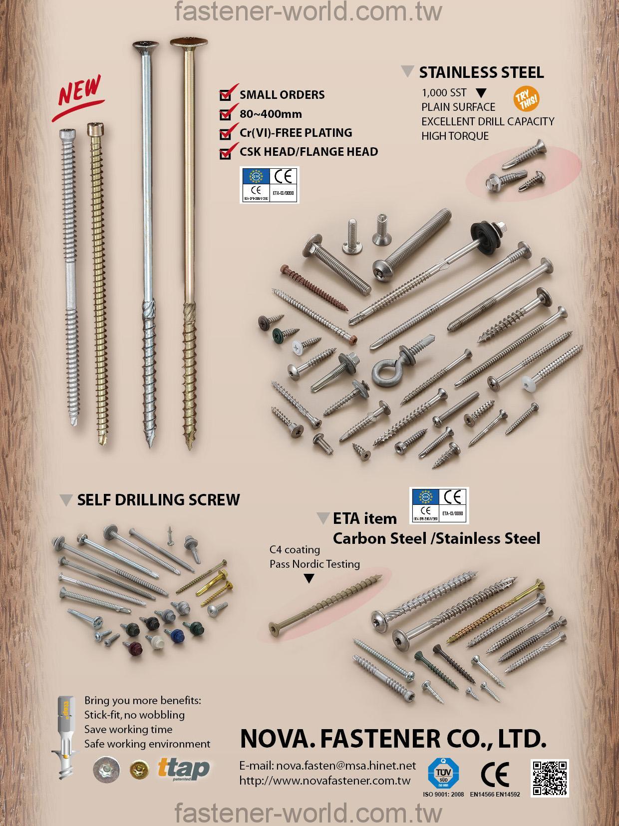 NOVA. FASTENER CO., LTD. _Online Catalogues