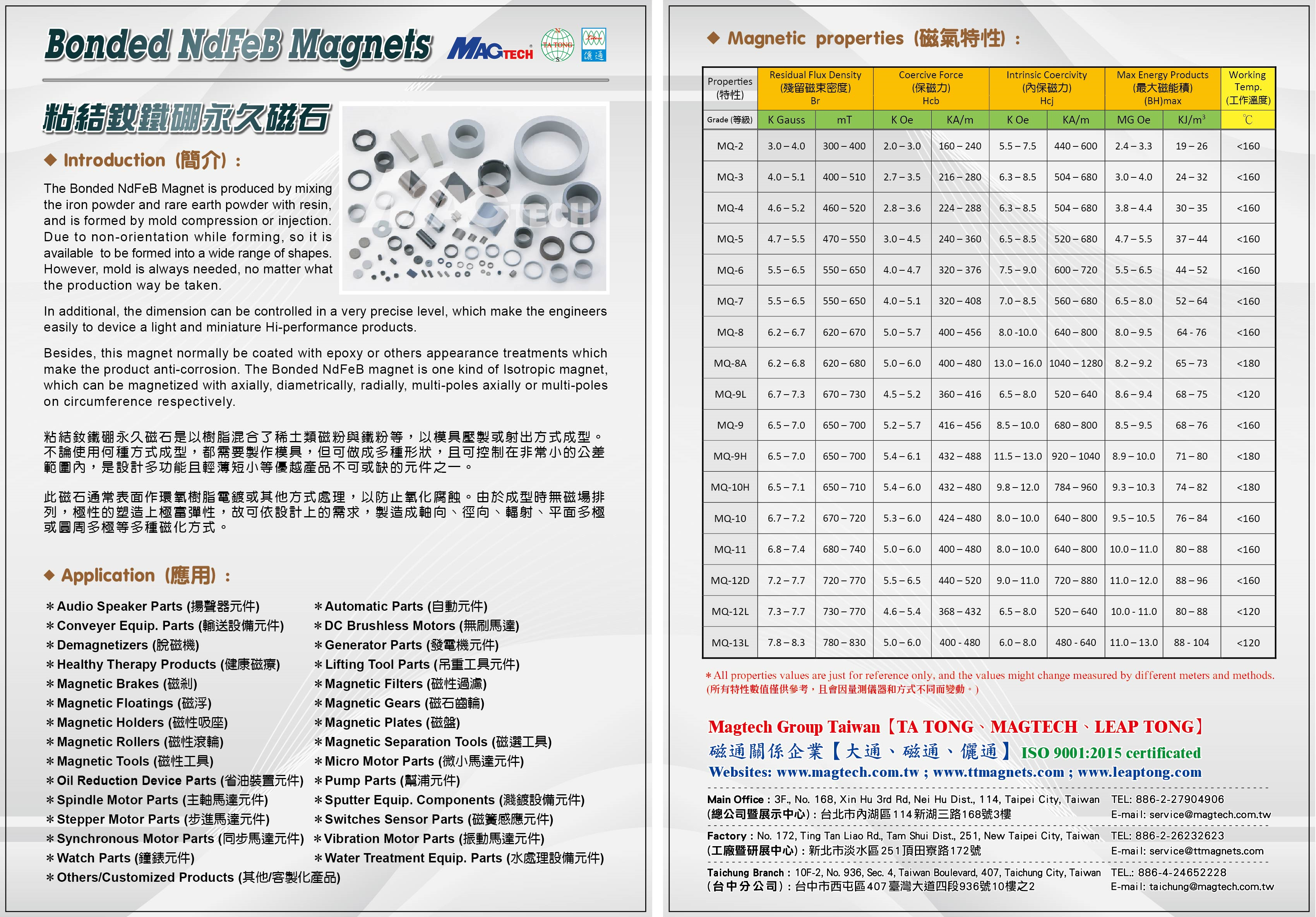 MAGTECH MAGNETIC PRODUCTS CORP. (LEAP TONG)_Online Catalogues