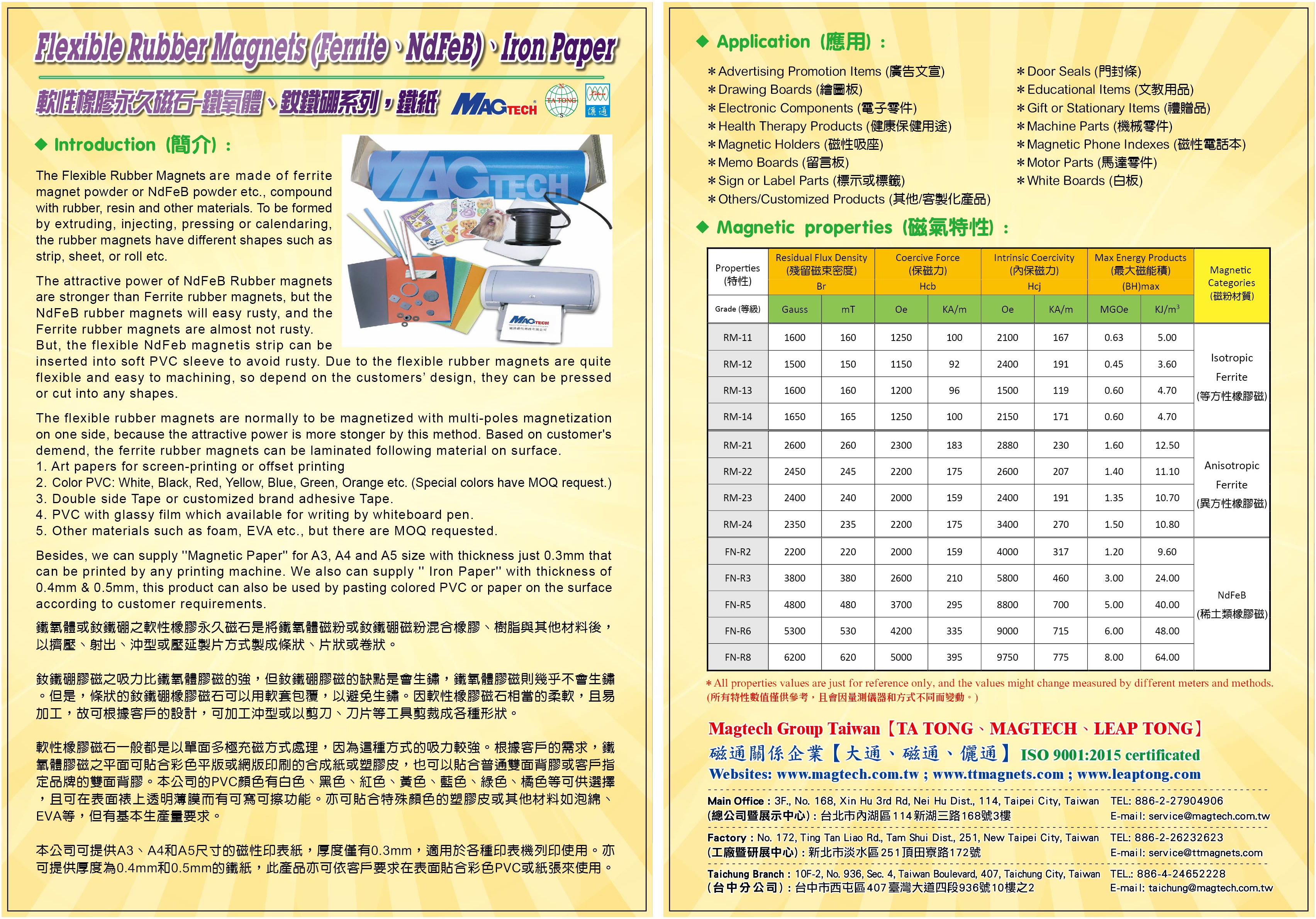 磁通磁性科技股份有限公司 (儷通實業股份有限公司)_電子型錄專區