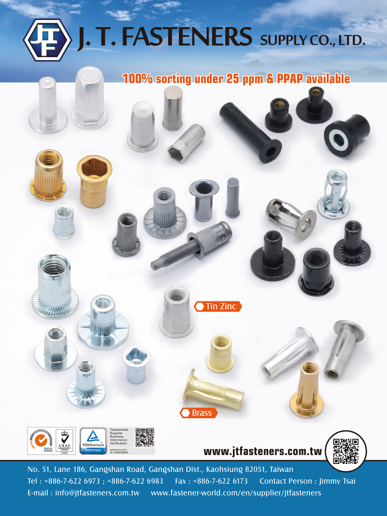 J. T. FASTENERS SUPPLY CO., LTD.  Online Catalogues