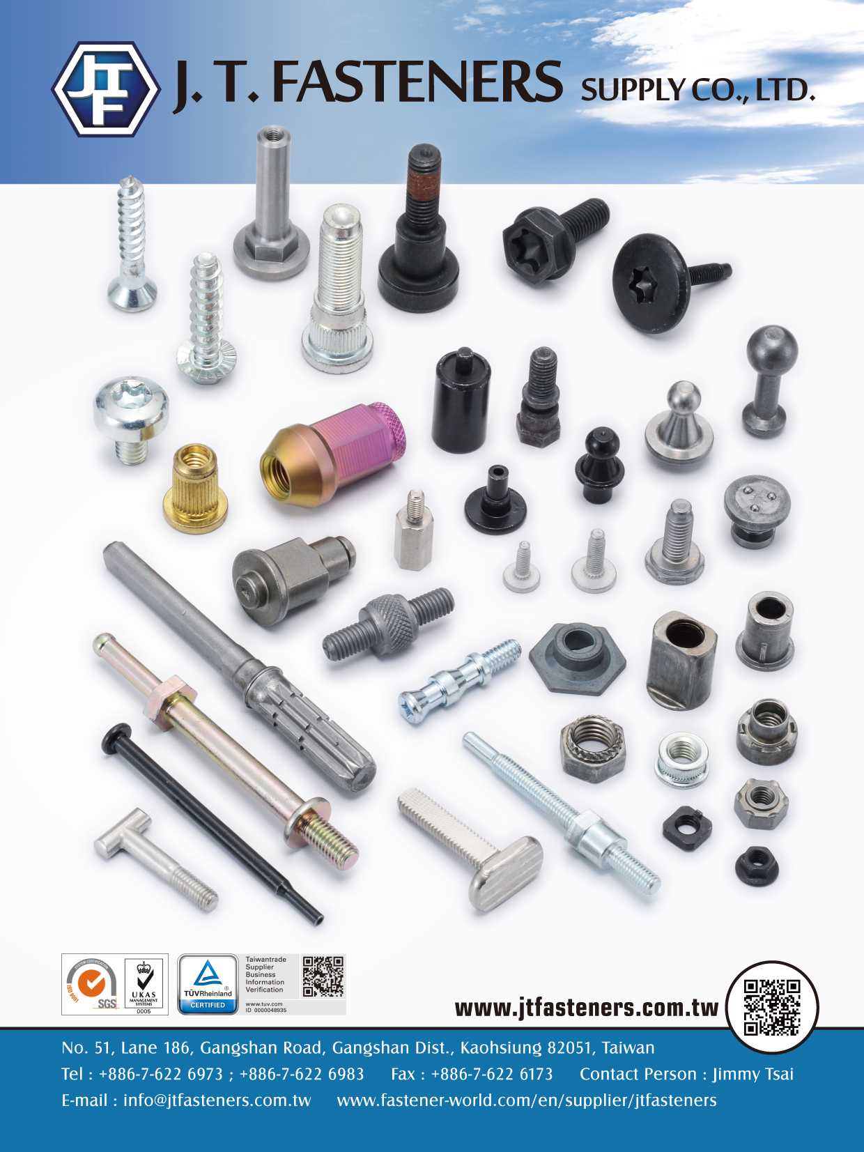 金祐昇實業有限公司 (J. T. Fasteners Supply Co., Ltd.) _電子型錄專區