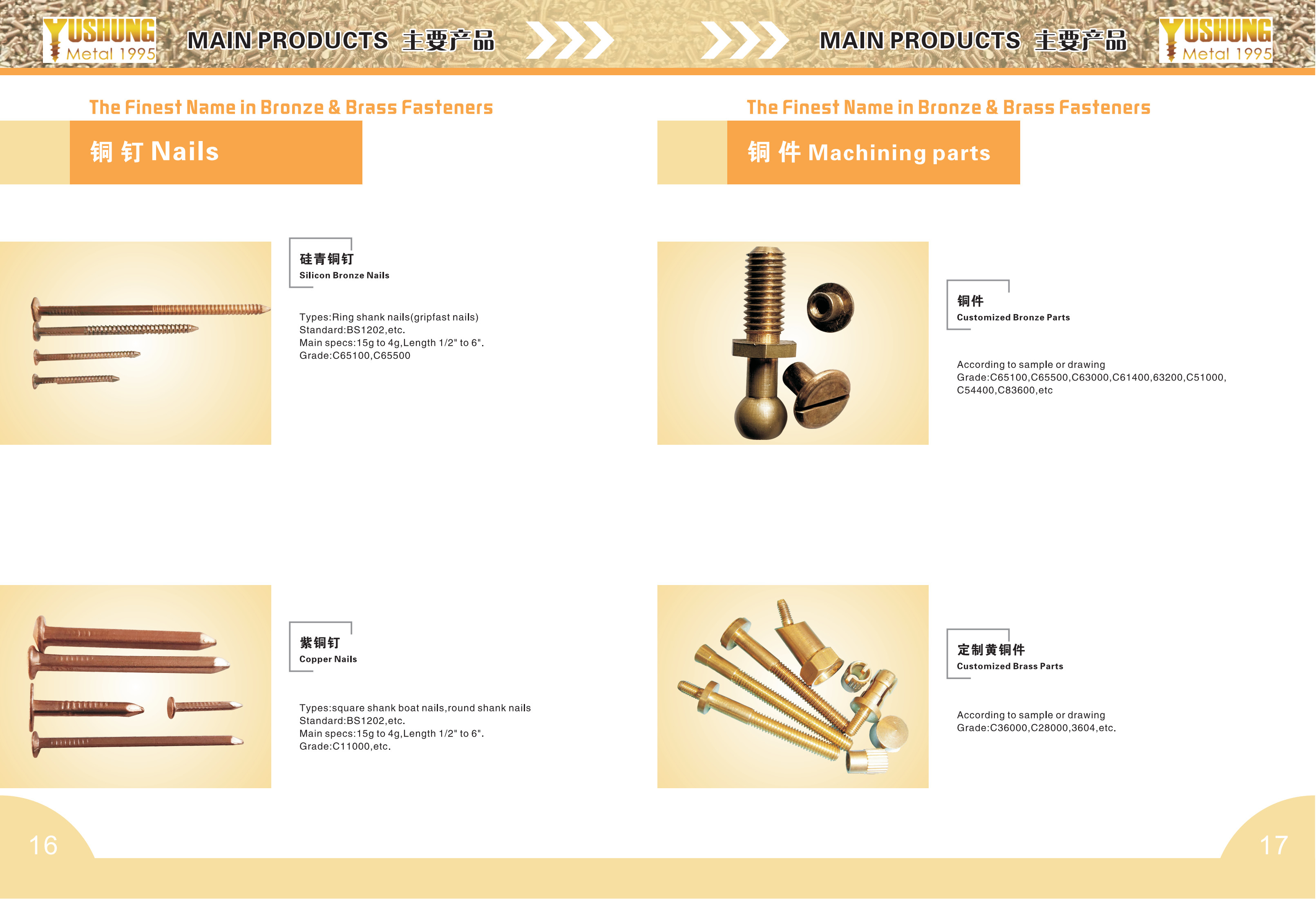 Chongqing Yushung Non-Ferrous Metals Co., Ltd._Online Catalogues