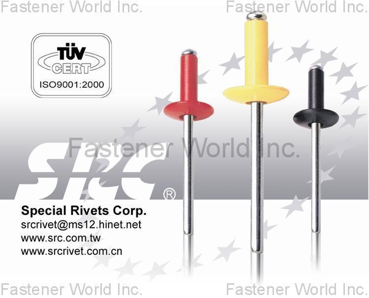 SPECIAL RIVETS CORP. (SRC) , Color break mandrel blind rivets , Blind Rivets