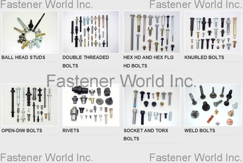 AUTOLINK INTERNATIONAL CO., LTD. , HEX HEAD BOLTS, HEX FLANGE HEAD BOLTS, HEX SOCKET HEAD BOLTS (TORX RECESS), WELD BOLTS, KNURLED BOLTS, T-HEAD BOLTS, BALL HEAD BOLTS, RE-HEADING BOLTS  , Hexagon Nuts