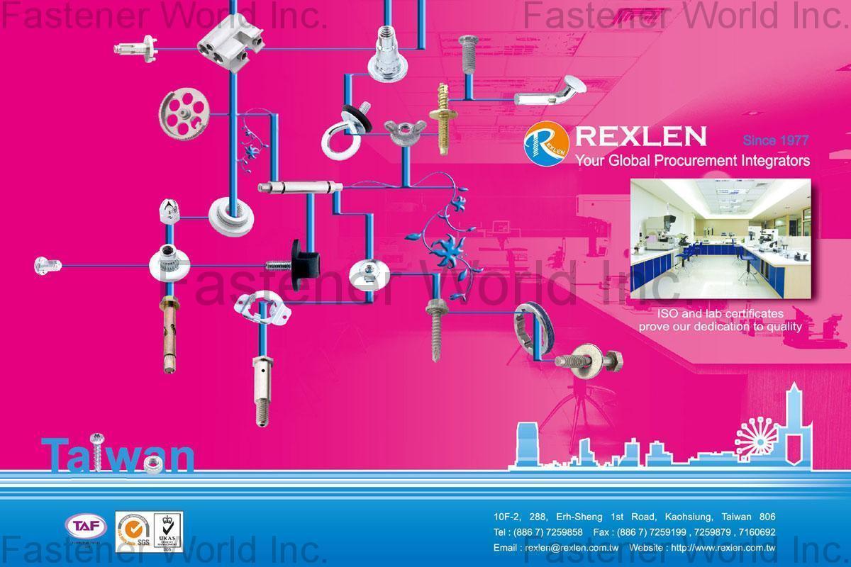 REXLEN CORP.  , Clinch Studs/ Nuts/ Screws/ Anchors/ SEMS , Clinch Stud Screws