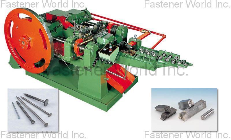 LAN DEE WOEN FACTORY CO., LTD. , High speed nail/ umbrella head nails  , Nail Manufacturing Machinery