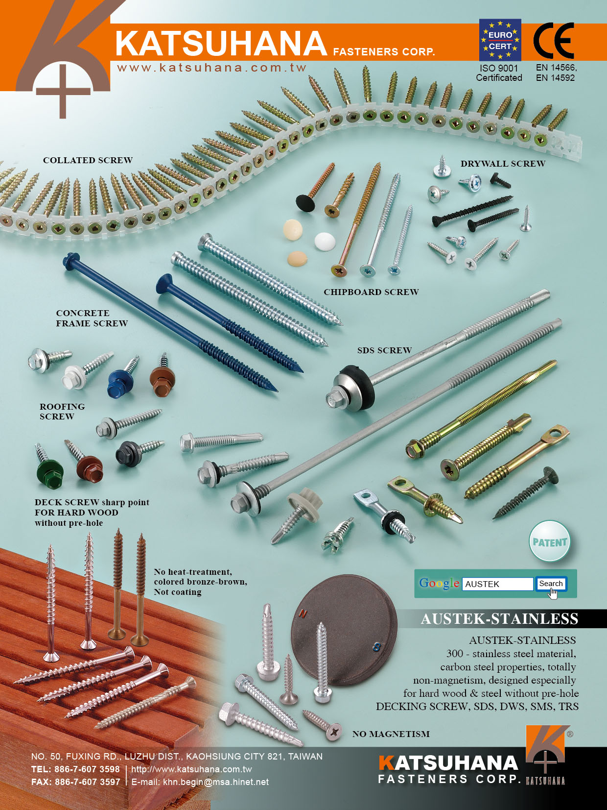 Chipboard Screws COLLATED SCREW,CONCRETE SCREW,ROOFING SCREW,DECK SCREW SHARP POINT FOR HARD WOOD WITHOUT PRE-HOLE,DRYWALL SCREW,CHIPBOARD SCREW,SDS SCREW
