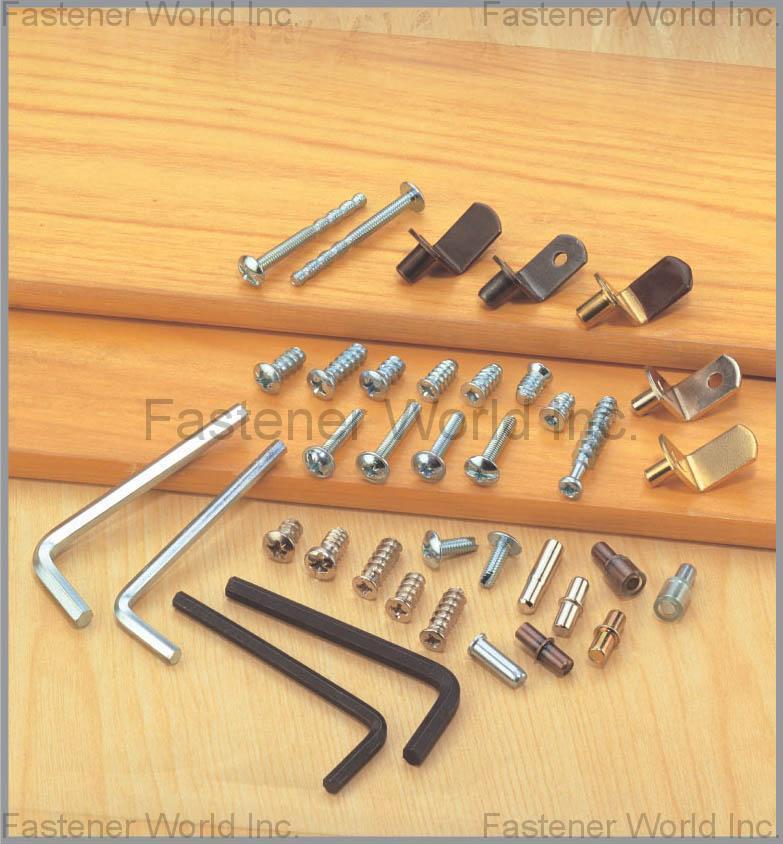 STEEL STONE CO., LTD.  , Break Handle Screw, Handle Screw (Machine Screw), Euro Screw, Shelf Support, Allen Key, K/D Fitting , Furniture Fittings