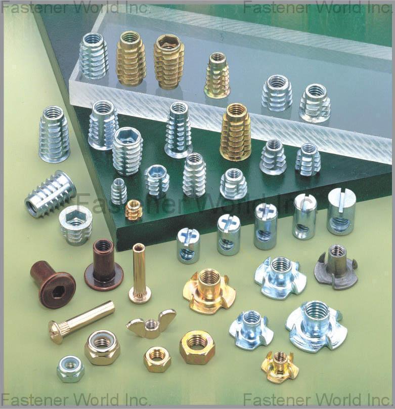 STEEL STONE CO., LTD.  , Insert Nut, Joint Connector Nut, Cross Dowel, Hex Nut / Nylon Lock Nut, Wing Nut, Special Nut , Insert Nuts