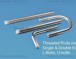 TONG MING ENTERPRISE CO., LTD.  , Threaded Rods (with special cuts). Single & Double End Studs, L-Bolts, U-Bo , U Bolts