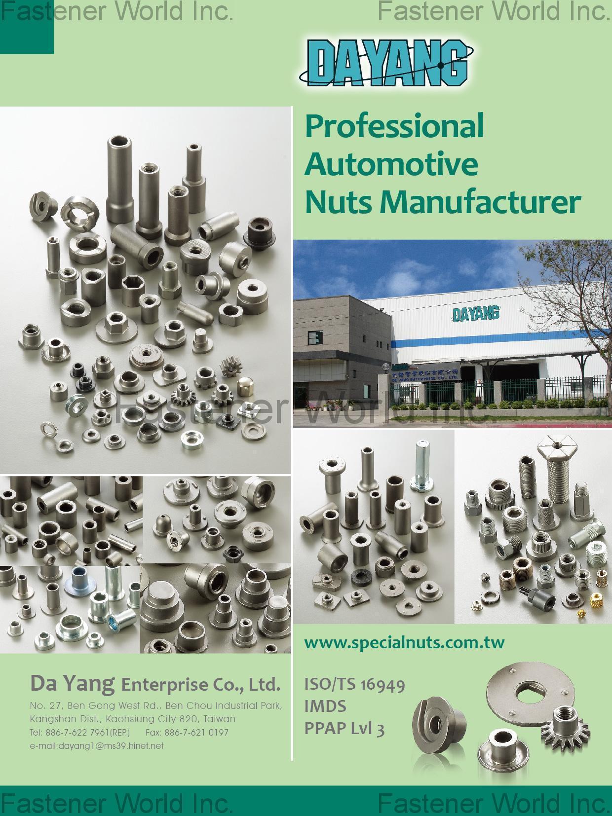 Da Yang Enterprise Co., Ltd. , Automotive Nuts , Automotive Nuts