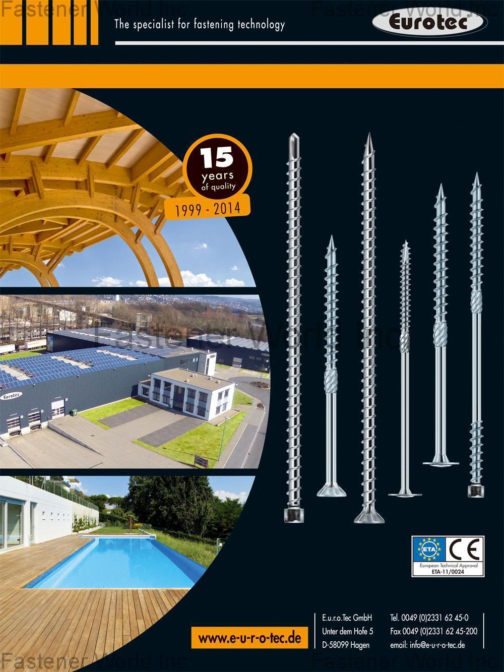EUROTEC GMBH (E.U.R.O.Tec GmbH ) , Wood Construction Screws , Wood Screws