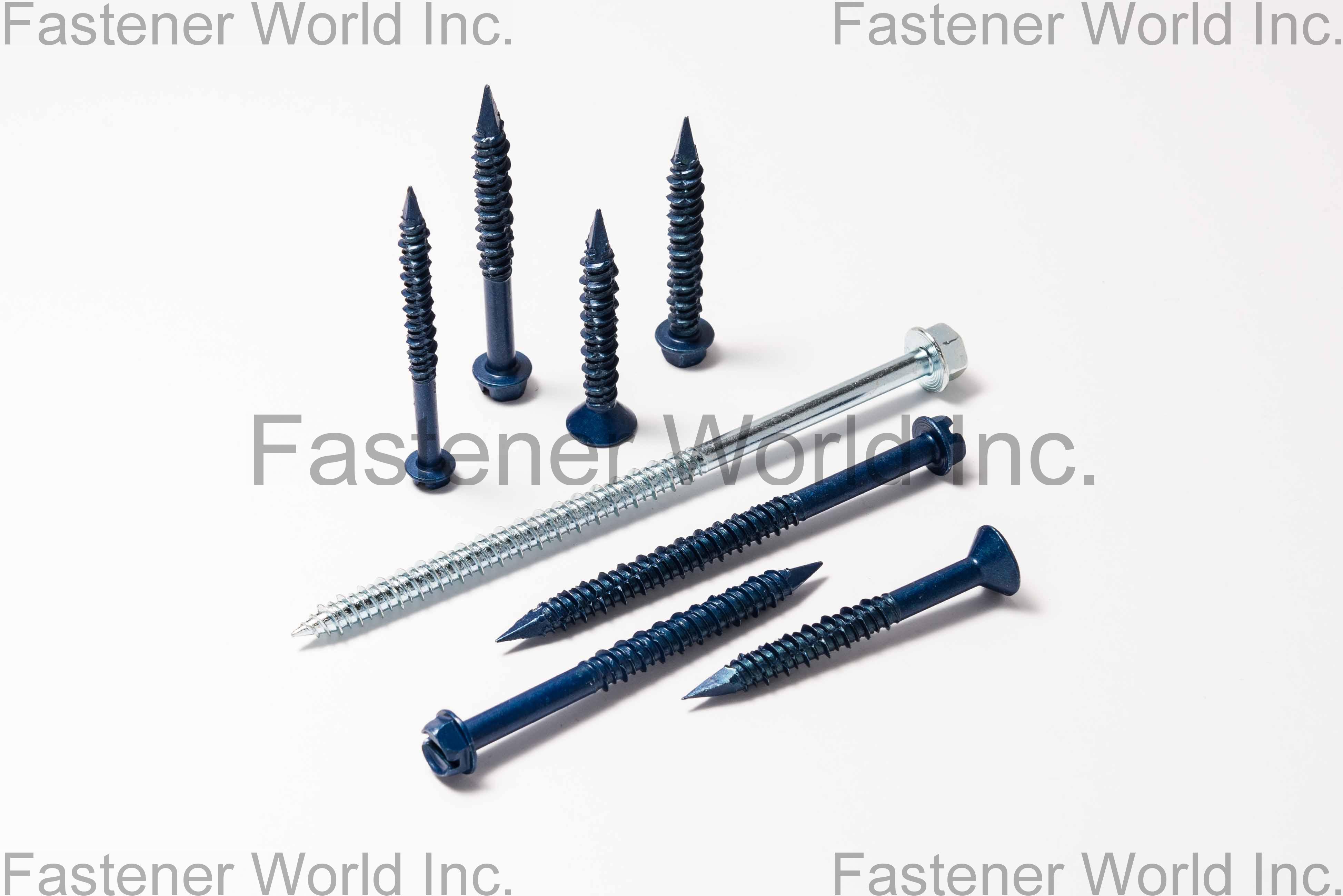 FALCON FASTENER CO., LTD.  , CONCRETE SCREWS, DIAMOND POINT , Concrete Screws