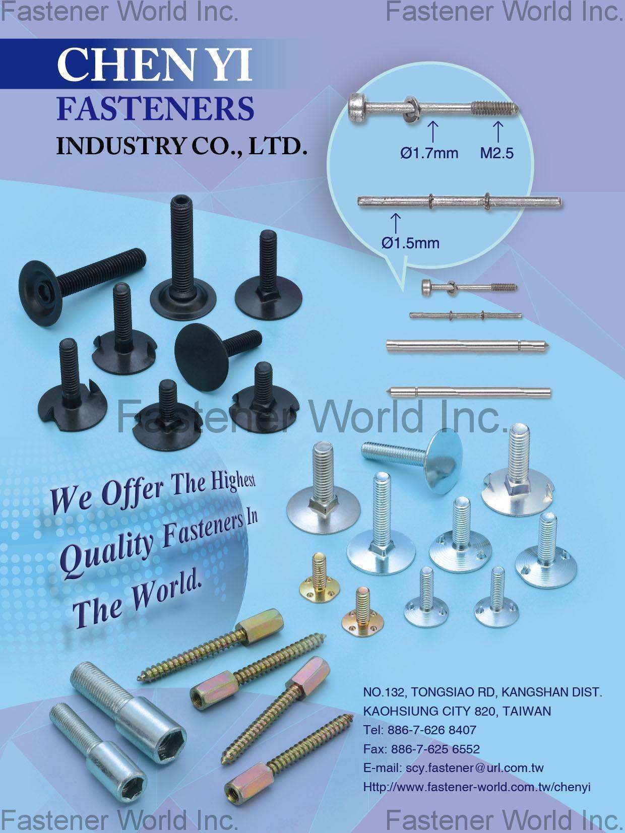 CHEN YI FASTENERS INDUSTRY CO., LTD. , Flat Head & Socket Head Cap Screws , Flat Head & Socket Head Cap Screws CHEN YI FASTENERS INDUSTRY CO., LTD. , Flat Head & Socket Head Cap Screws , Flat Head & Socket Head Cap Screws