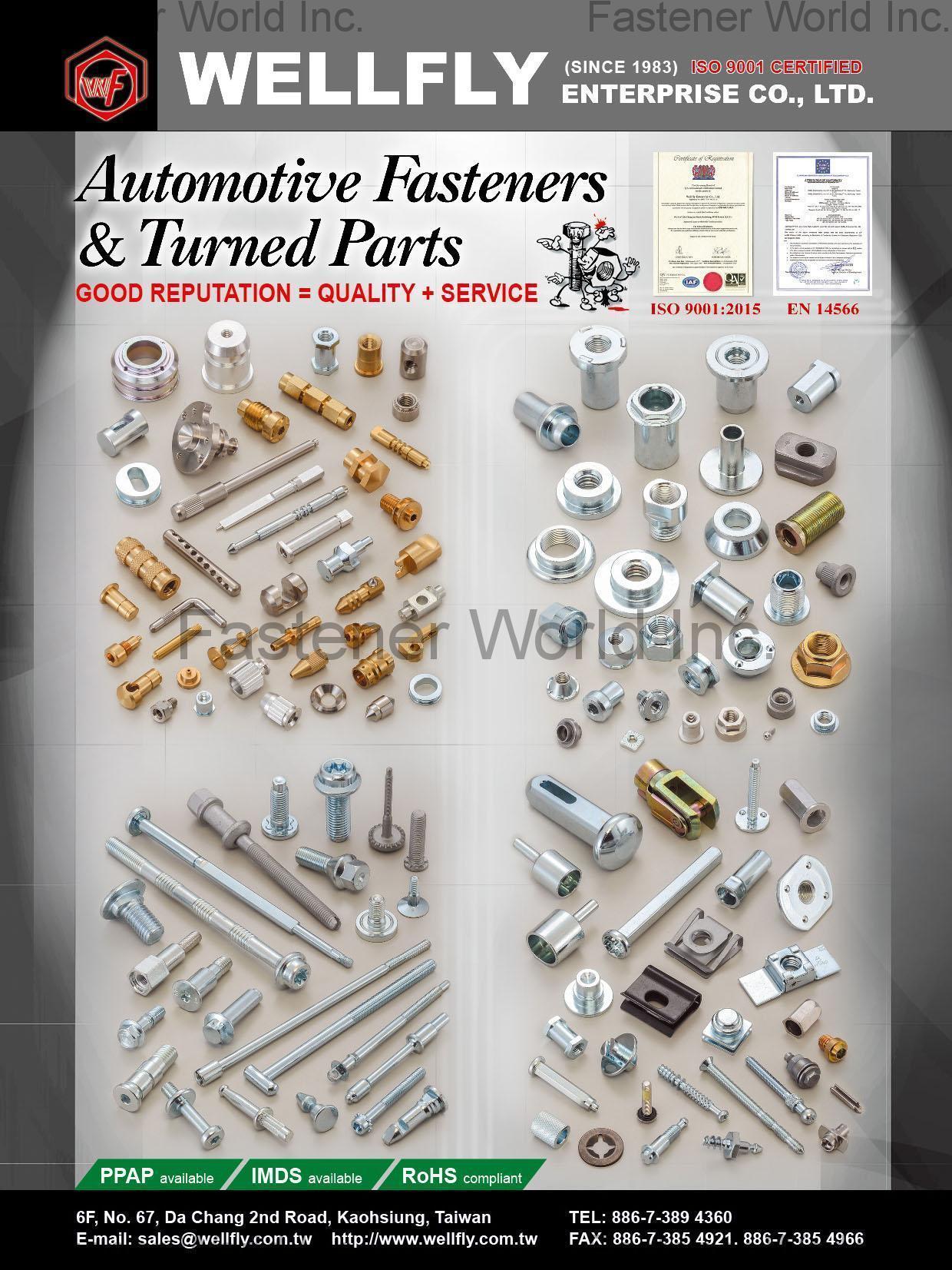 WELLFLY ENTERPRISE CO., LTD. , Automotive Fasteners & Turned Parts , Automotive Parts