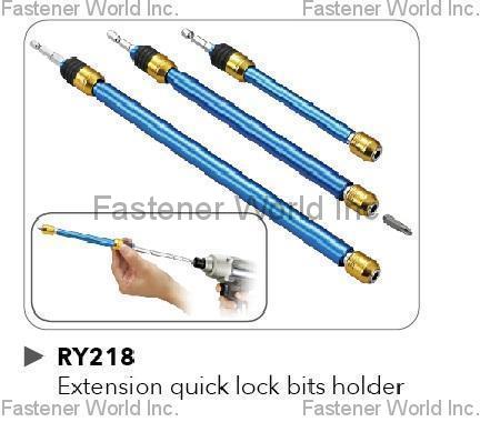 RONG YIH JIANG ENTERPRISE CO., LTD. , Extension quick lock bits holder , Bits