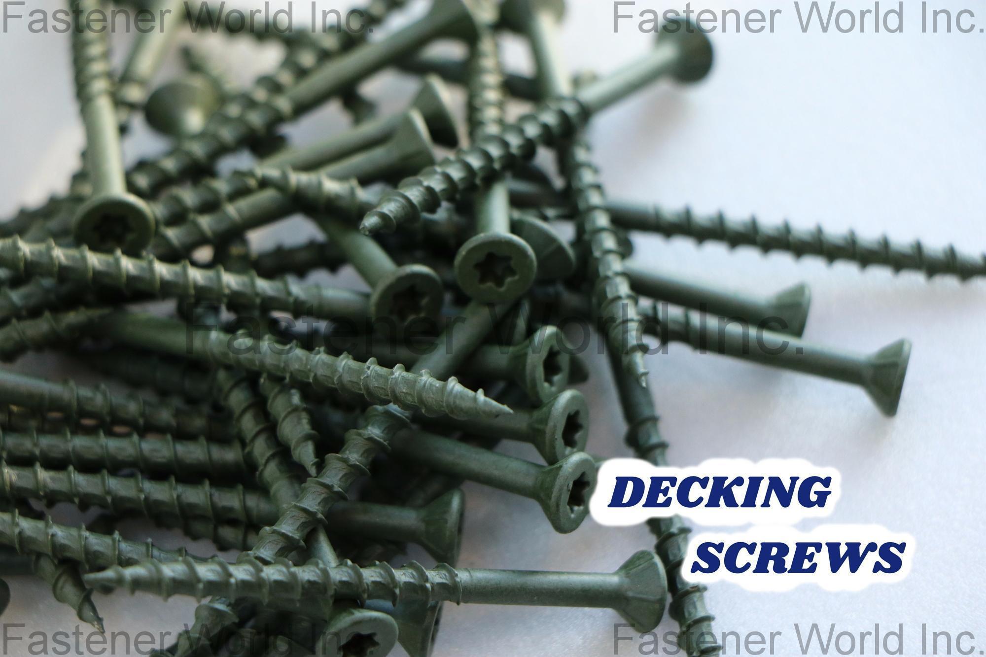 SHEH FUNG SCREWS CO., LTD.  , Decking Screws , Deck Screws