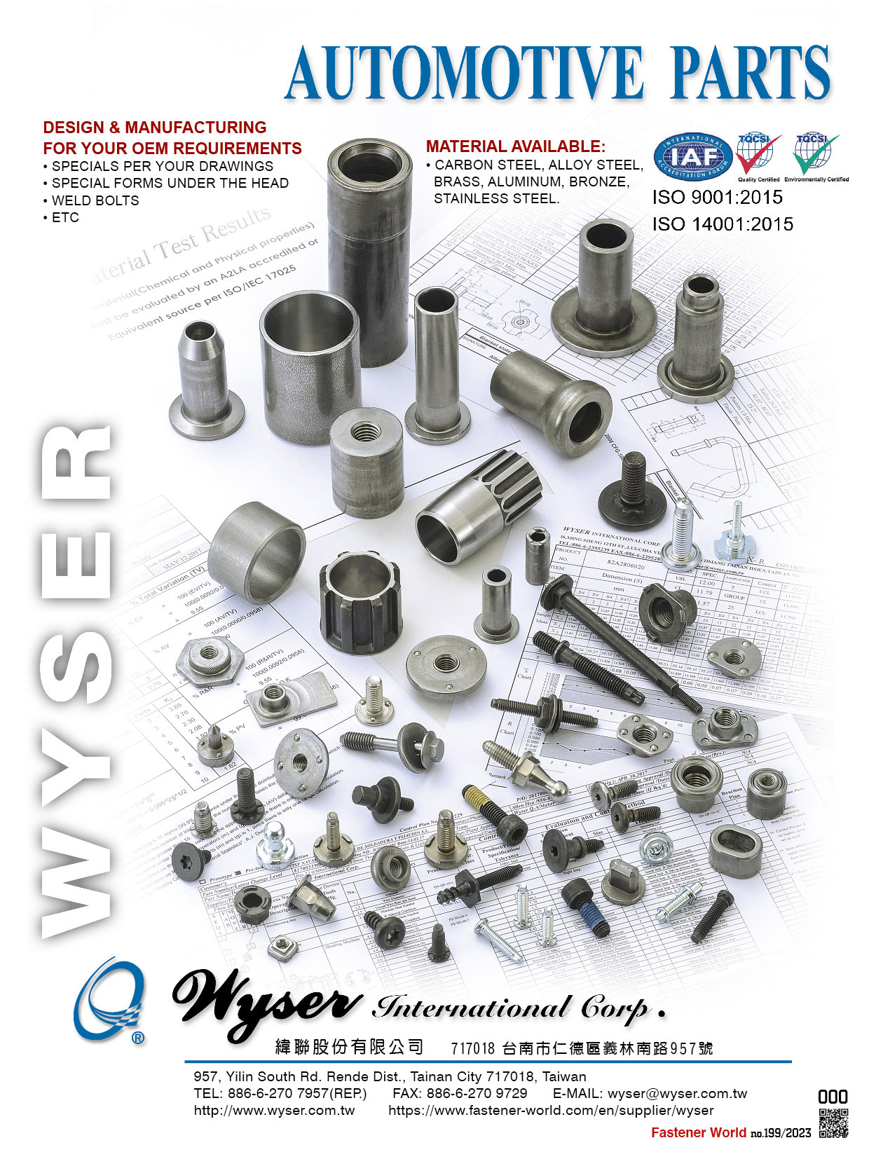 WYSER INTERNATIONAL CORP.  , Automotive Parts , Automotive Parts