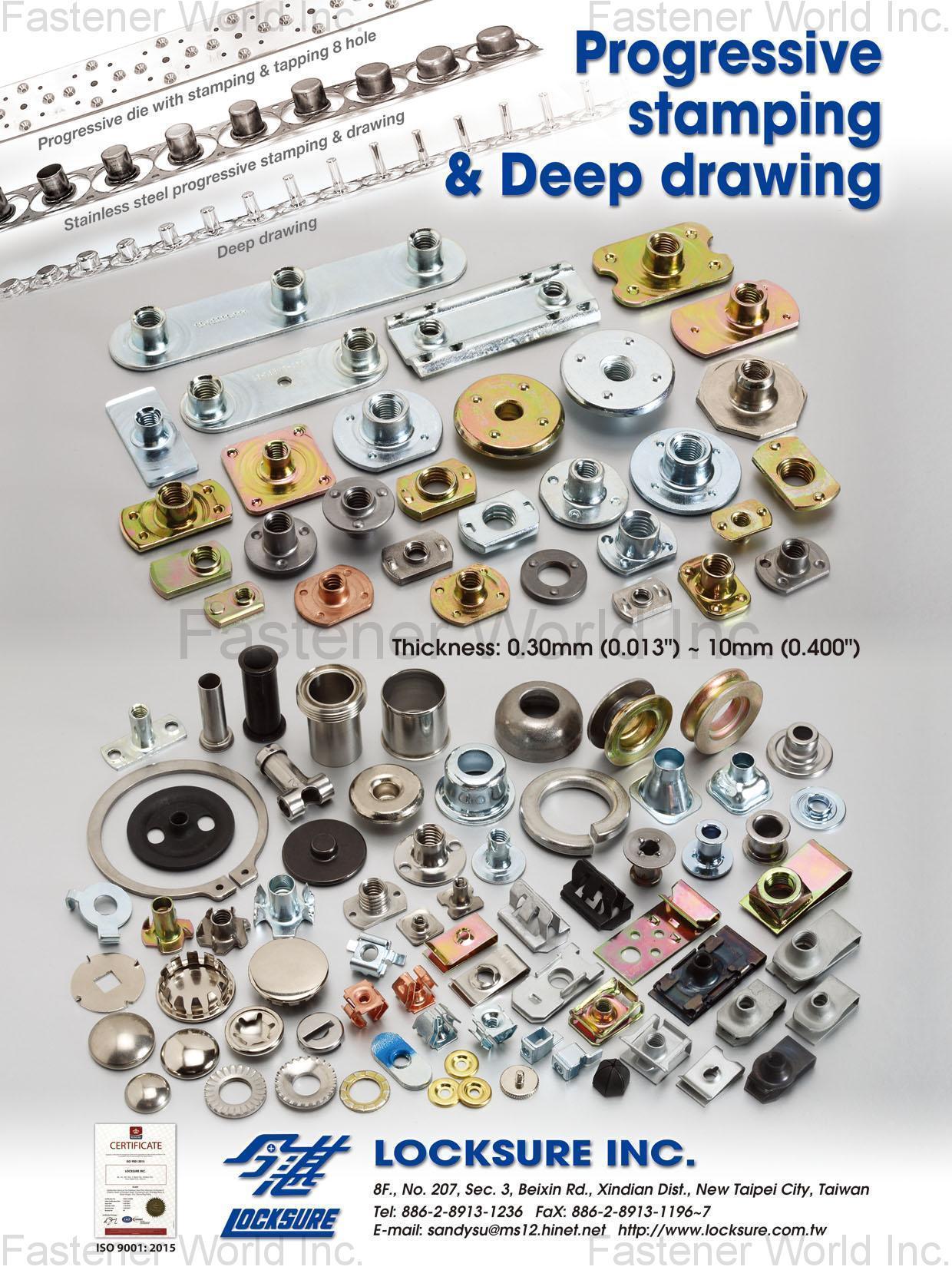 LOCKSURE INC.  , Progressive stamping & Deep drawing , Stamped Parts