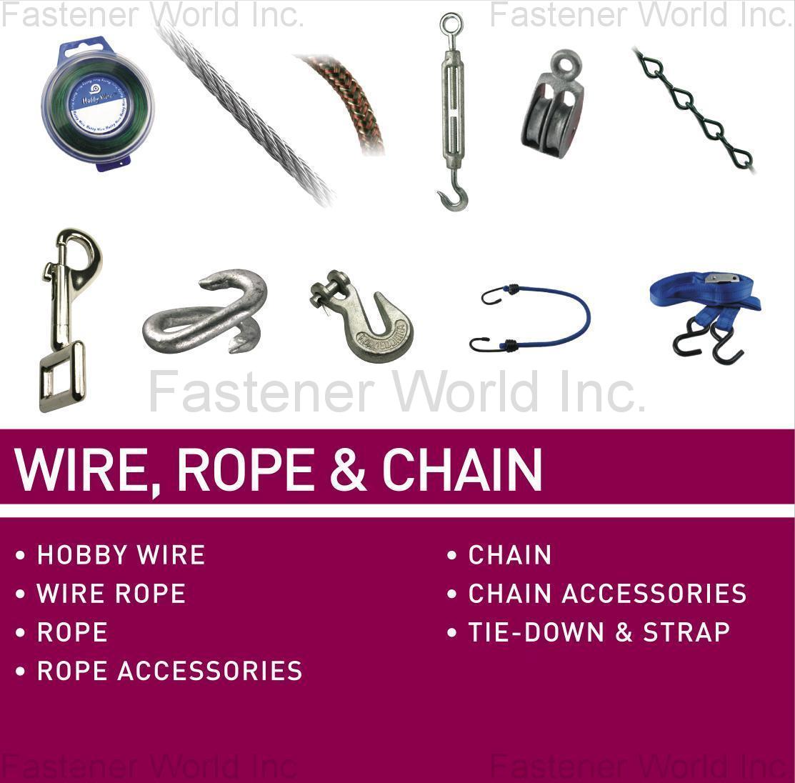 FAITHFUL ENG. PRODS. CO., LTD.  , WIRE, ROPE & CHAIN, HOBBY WIRE, WIRE ROPE, ROPE, ROPE ACCESSORIES, CHAIN, CHAIN ACCESSORIES, TIE-DOWN & STRAP , Pulleys