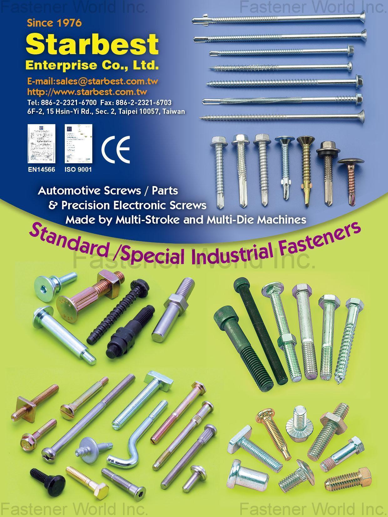 Customized Special Screws / Bolts Standard/Special Industrial Fasteners (Automotive Screws / Parts & Precision Electronic Screws, Made by Multi-Stroke and Multi-Die Machines)
