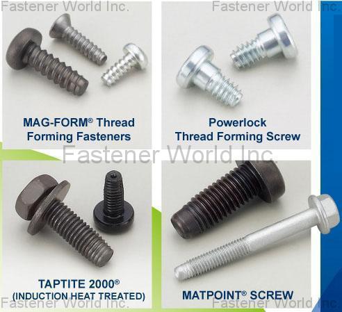SPEC PRODUCTS CORP.  , MAG-FORM Thread Forming Fasteners / Powerlock Thread Forming Screw / Matpoint® Screw , Thread Forming Screws