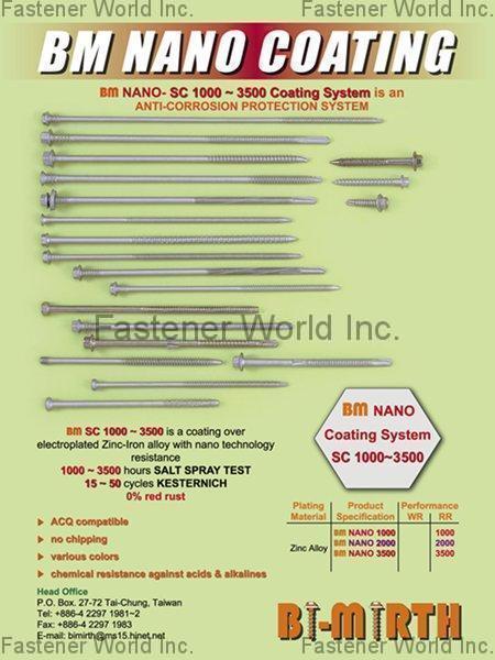 BI-MIRTH CORPORATION , Self-Drilling Screws , Self-drilling Screws