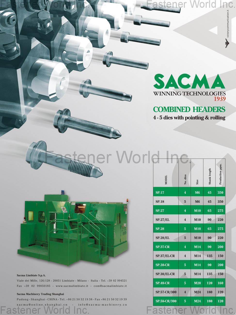 SACMA LIMBIATE S.P.A. , 螺絲打頭機 , 螺絲打頭機