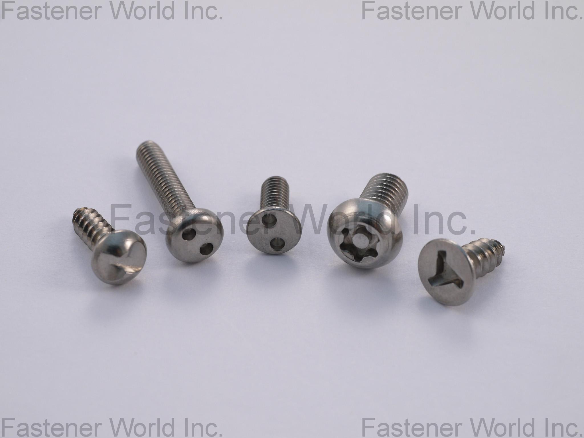 A-PLUS SCREWS INC. , SECURITY SCREW , Security Screws