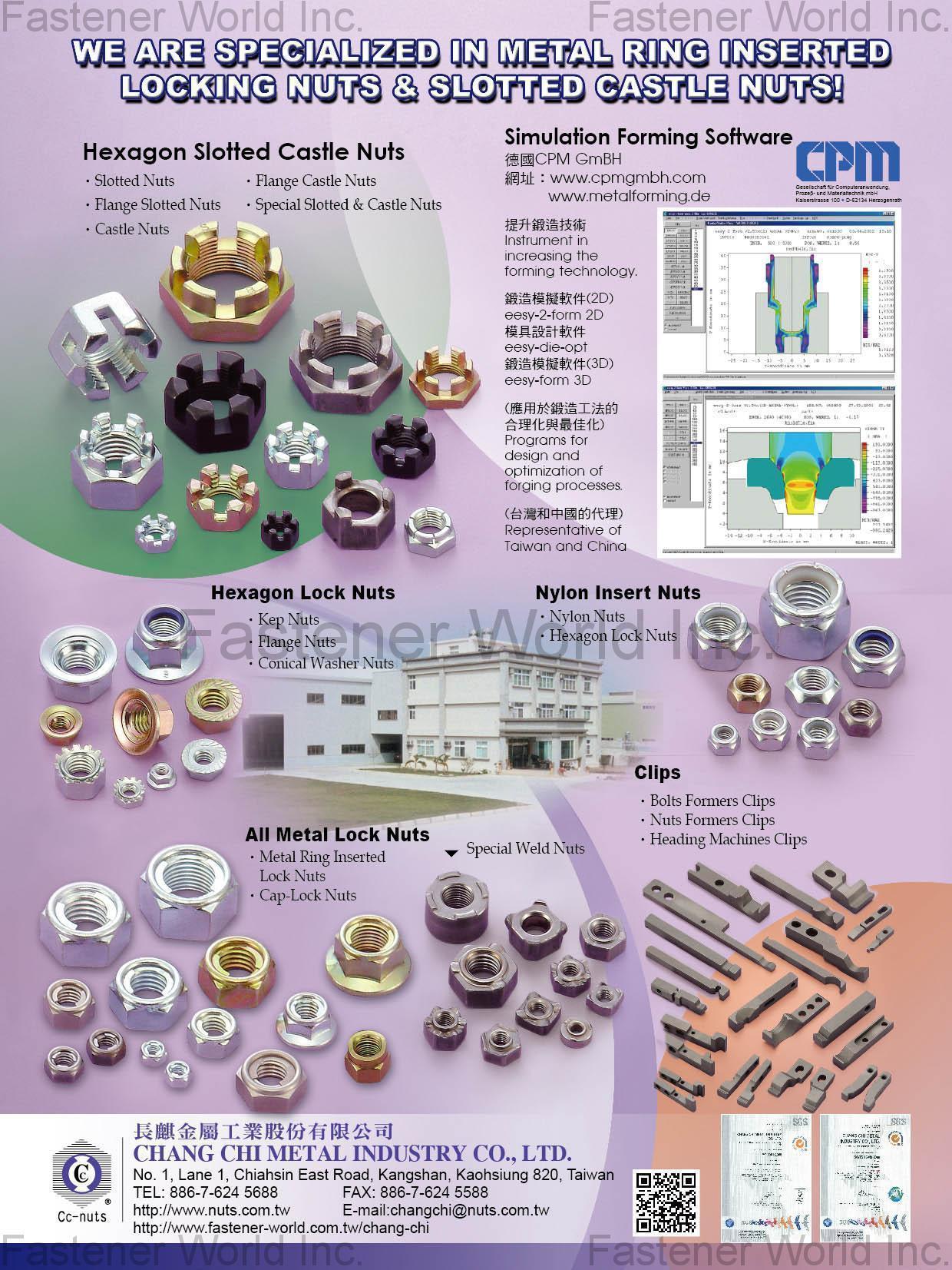 長麒金屬工業股份有限公司 , 蓋頭, 點焊防鬆螺帽 , 各式螺帽