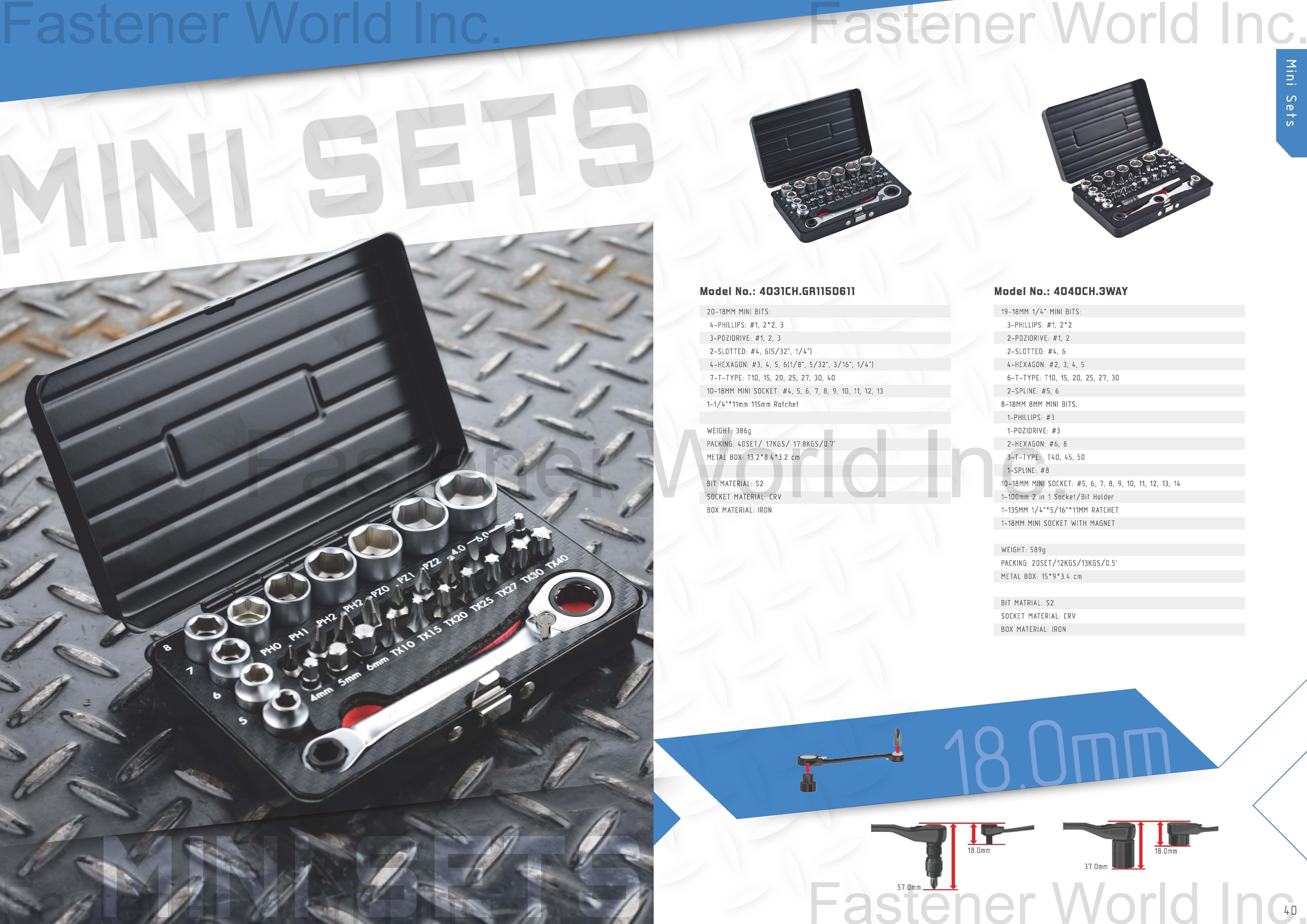 KING HO CHANG CO., LTD. , Mini Sets , Ratchet Box Wrenches KING HO CHANG CO., LTD. , Mini Sets , Ratchet Box Wrenches