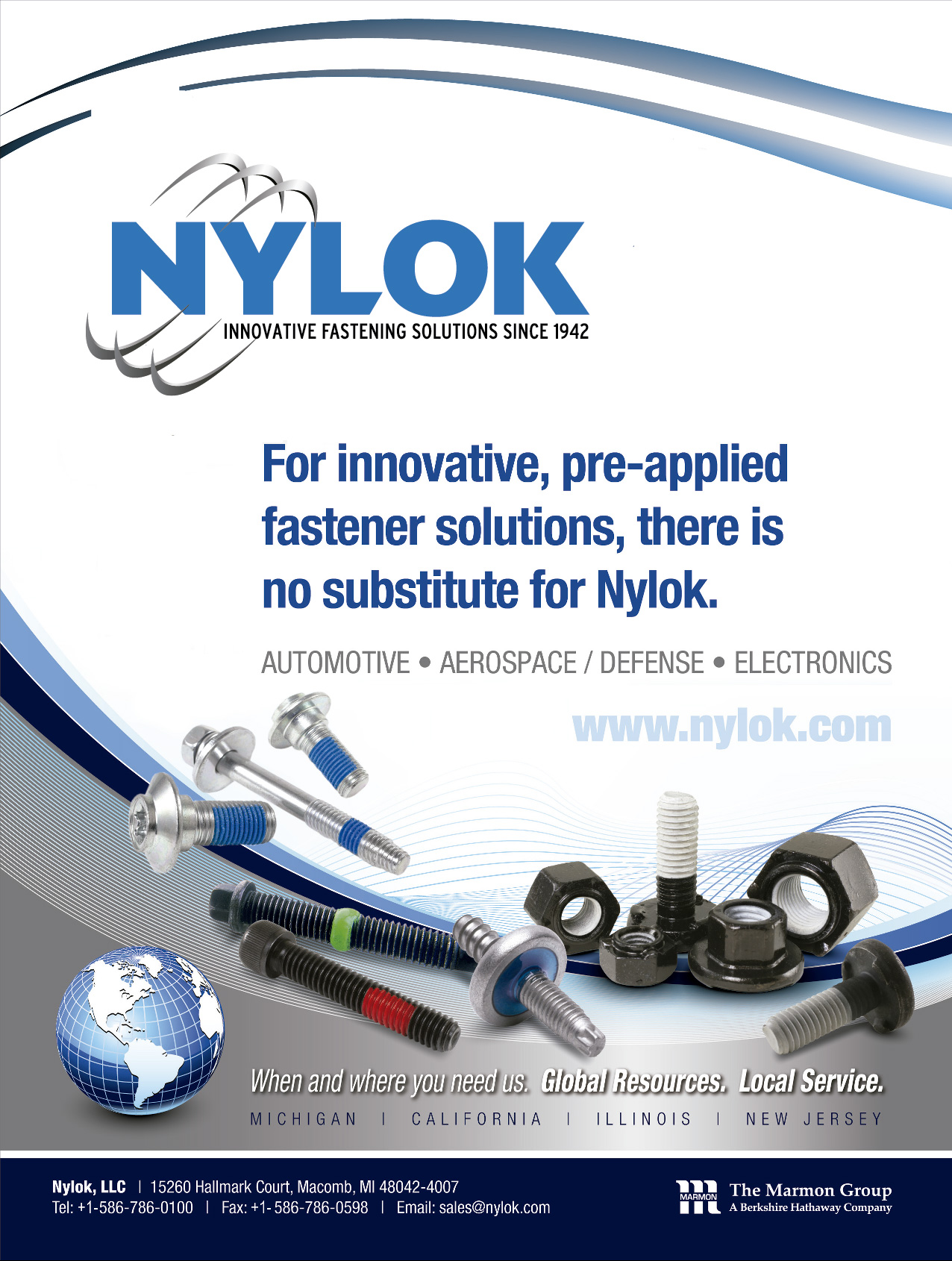 TAIWAN SELF-LOCKING CO., LTD. , NYLOK , Screws And Nuts Locking And Sealing Process