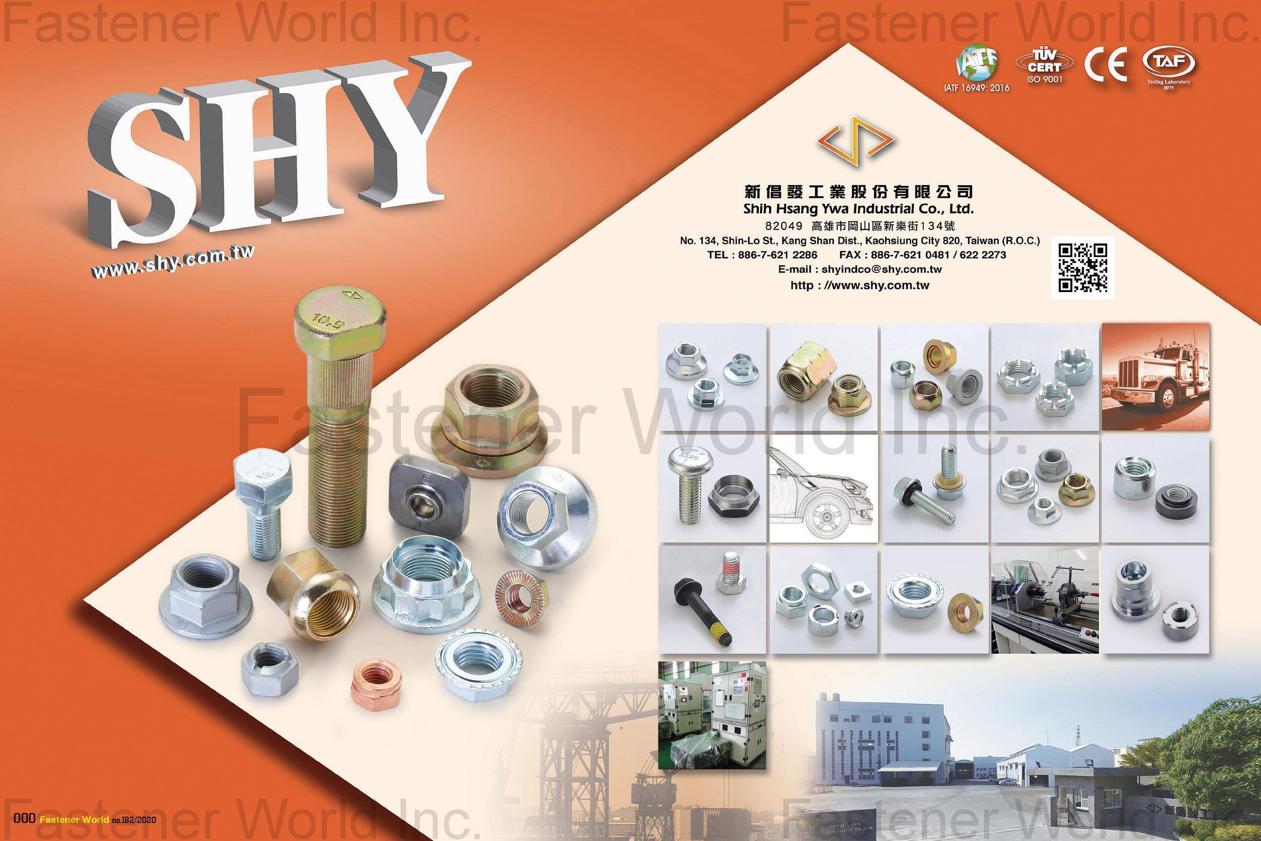 SHIH HSANG YWA INDUSTRIAL CO., LTD.  , Nylon & Nylon Flange Nuts, Hot Forming Products, Flange , Flange Nuts